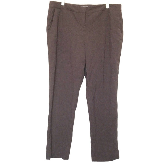 Vince Camuto Brown Work Career Pants Trousers Size 12 - Picture 1 of 10